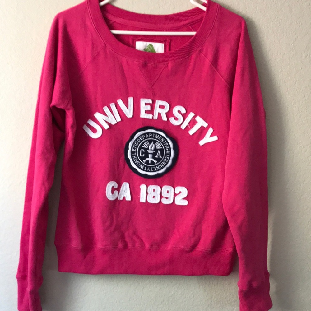 3/$15 sale Super cute pink sweatshirt size small
